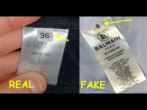 balmain blazer fake